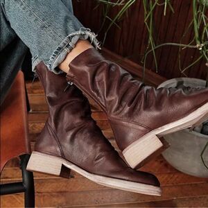 Free People Sutton Tight Slouch Boots size 7.5 size 38EU